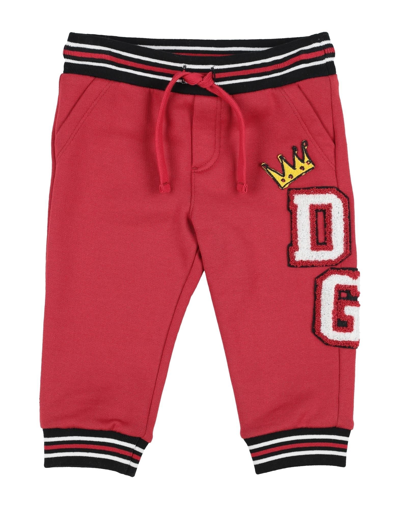 Shop Dolce & Gabbana Newborn Boy Pants Red Size 3 Cotton