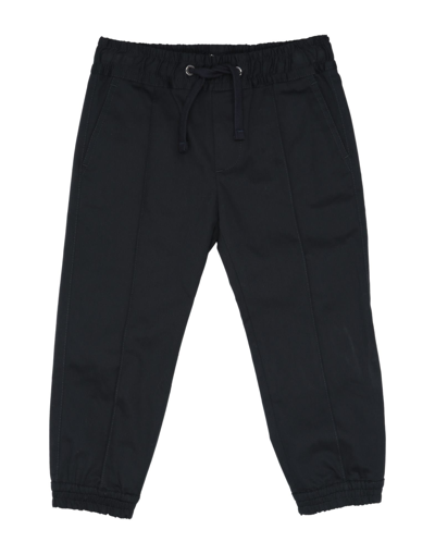 Shop Dolce & Gabbana Toddler Boy Pants Midnight Blue Size 7 Cotton, Elastane In Dark Blue