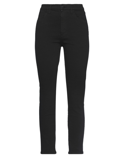 Shop 3x1 Woman Denim Pants Black Size 30 Cotton, Elastomultiester, Elastane