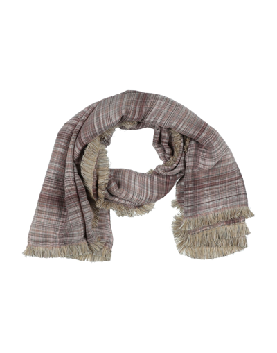 Shop Shirtaporter Woman Scarf Camel Size - Polyester In Beige