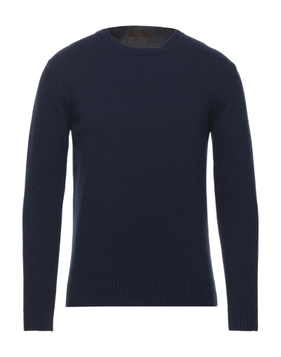 Shop Altea Man Sweater Midnight Blue Size Xs Virgin Wool