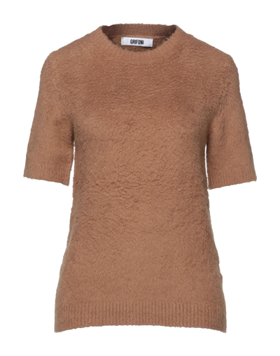 Shop Mauro Grifoni Woman Sweater Sand Size 8 Cotton, Polyamide, Elastane In Beige