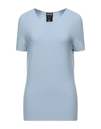 Shop Giorgio Armani Woman Sweater Azure Size 0 Viscose, Polyester