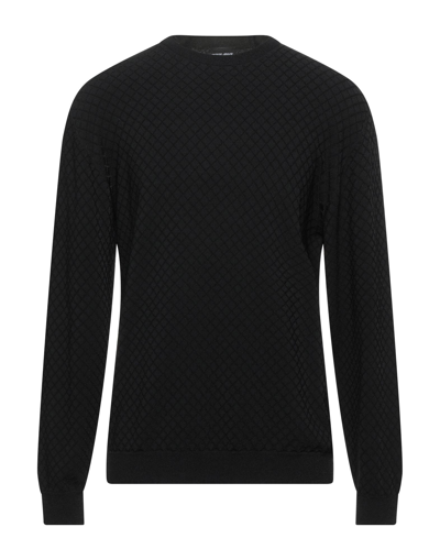 Shop Giorgio Armani Man Sweater Black Size 44 Viscose, Polyester