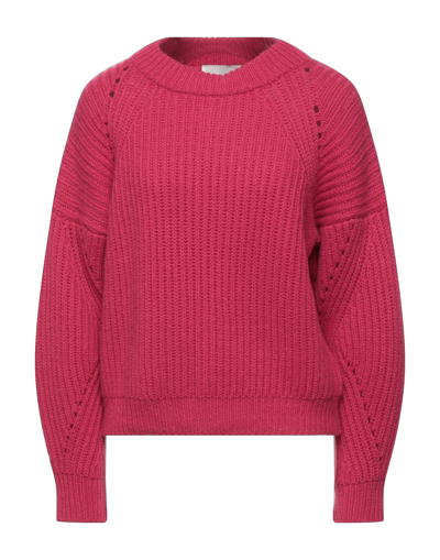 Shop N.o.w. Andrea Rosati Cashmere N. O.w. Andrea Rosati Cashmere Woman Sweater Fuchsia Size L Cashmere In Pink