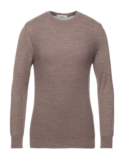 Shop P. Langella Man Sweater Khaki Size Xl Acrylic, Merino Wool In Beige