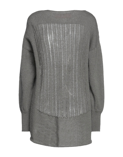 Shop Virginia Bizzi Woman Sweater Lead Size 6 Acrylic, Polyamide, Mohair Wool In Grey