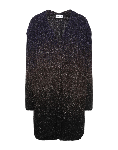 Shop Ainea Woman Cardigan Dark Purple Size 8 Mohair Wool, Polyamide