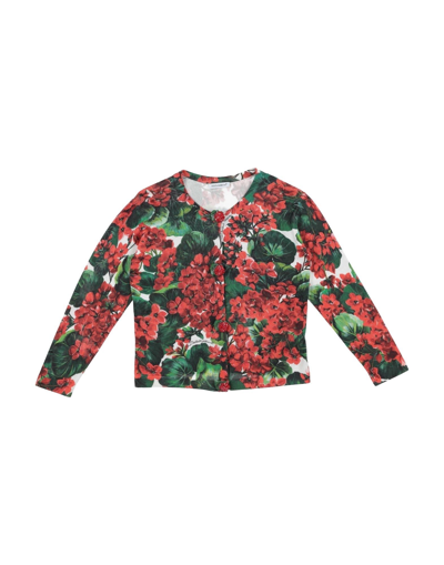 Shop Dolce & Gabbana Toddler Girl Cardigan Green Size 6 Silk