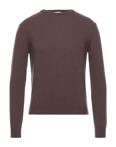 Shop Spadalonga Man Sweater Mauve Size 42 Wool, Acrylic In Purple