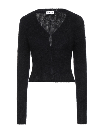 Shop Ainea Woman Cardigan Black Size 8 Mohair Wool, Polyamide, Elastane