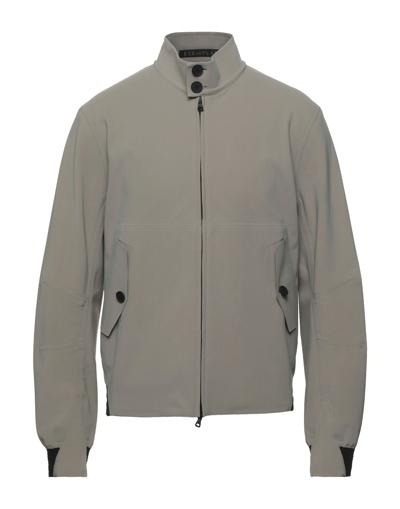 Shop Esemplare Man Jacket Grey Size Xl Polyamide, Elastane