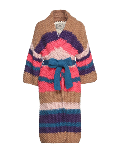Shop Pink Memories Woman Coat Fuchsia Size 6 Acrylic, Mohair Wool, Polyamide, Wool