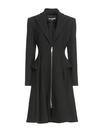 Shop Les Hommes - Femme Woman Coat Black Size 4 Polyester, Viscose, Cotton, Elastane