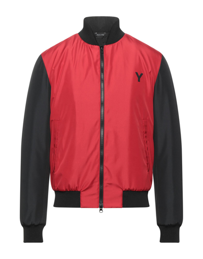 Shop Yoon Man Jacket Red Size 42 Polyester, Polyamide, Polyurethane