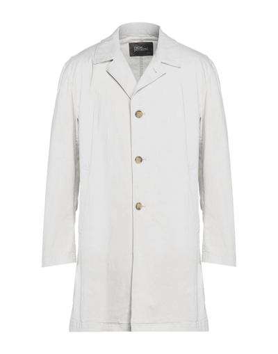 Shop Oscar Jacobson Overcoats In Light Grey