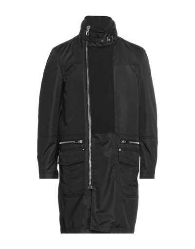 Shop Les Hommes Man Coat Black Size 44 Polyester