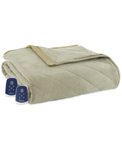 Shop Shavel Micro Flannel 7 Layers Of Warmth King Electric Blanket In Meadow