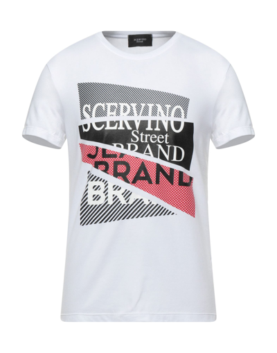 Shop Scervino Ermanno  Man T-shirt White Size Xl Cotton, Elastane