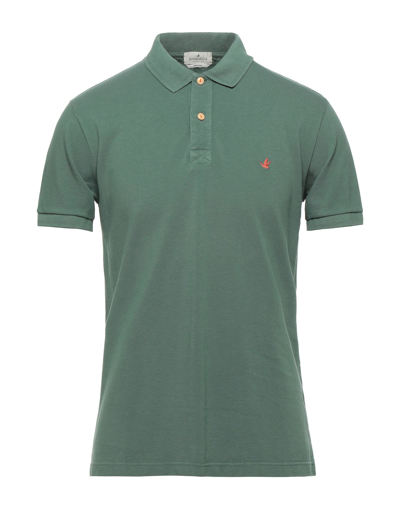 Shop Brooksfield Polo Shirts In Green