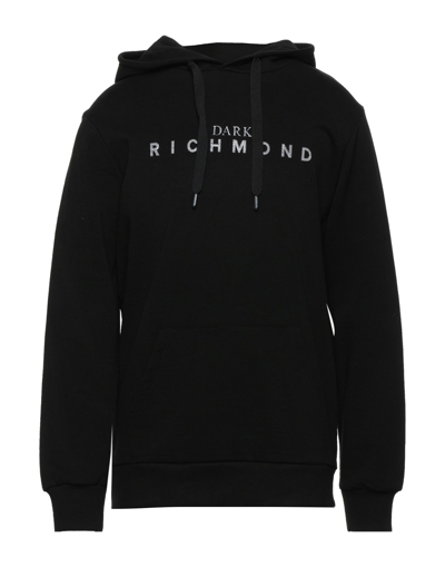 John Richmond Man Sweatshirt Black Size Xxl Cotton In Black