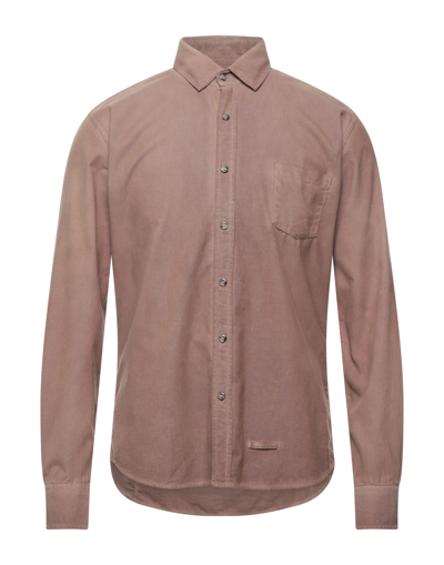 Shop Alessandro Lamura Shirts In Brown