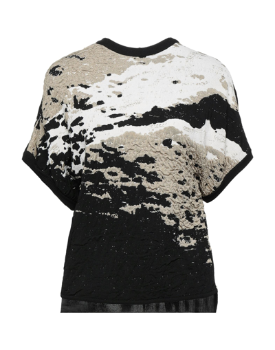 Shop Vionnet Woman T-shirt Black Size 6 Viscose, Polyester