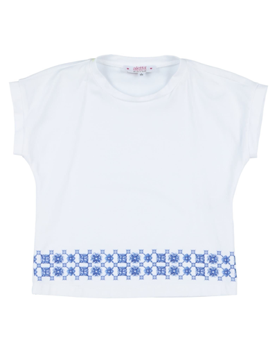 Shop Aletta Toddler Girl T-shirt White Size 4 Cotton, Elastane