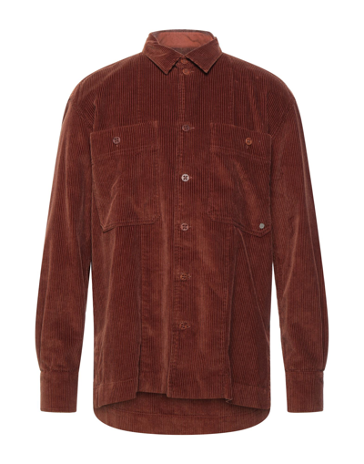 Shop Etudes Studio Études Man Shirt Brown Size 34 Cotton