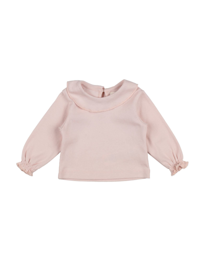 Shop Douuod Newborn Girl T-shirt Blush Size 3 Cotton In Pink