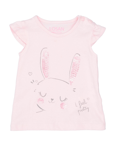 Shop Losan Newborn Girl T-shirt Pink Size 3 Cotton