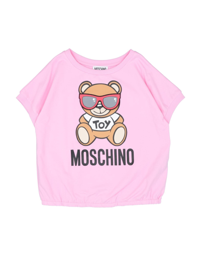 Shop Moschino Teen T-shirts In Pink