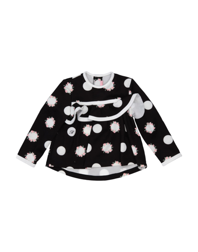 Shop Miss Blumarine Toddler Girl T-shirt Black Size 7 Polyester, Elastane