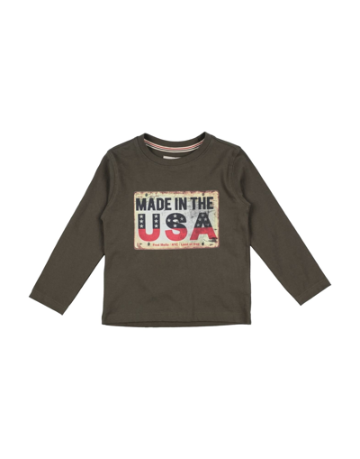 Shop Fred Mello Toddler Boy T-shirt Military Green Size 7 Cotton