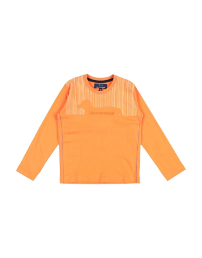 Shop Harmont & Blaine Man T-shirt Orange Size 8 Cotton