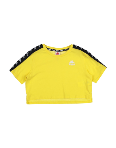 Shop Kappa Toddler Girl T-shirt Yellow Size 5 Cotton