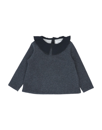 Shop Play Up Newborn Girl Sweatshirt Lead Size 3 Cotton In Grey