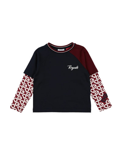 Shop Dolce & Gabbana Toddler Boy T-shirt Midnight Blue Size 7 Cotton, Elastane
