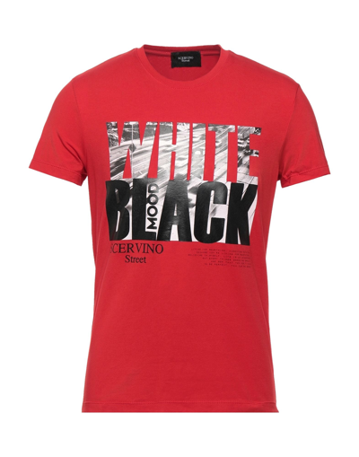 Shop Ermanno Scervino Man T-shirt Red Size Xl Cotton, Elastane