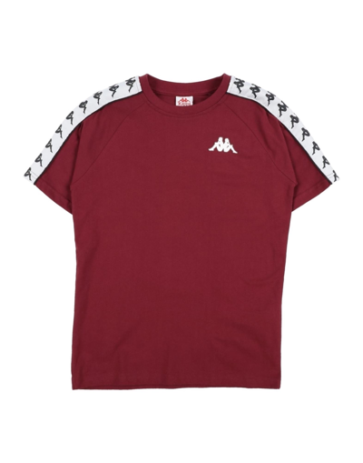 Shop Kappa T-shirts In Maroon