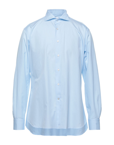 Shop Giangi Man Shirt Sky Blue Size 17 ½ Cotton