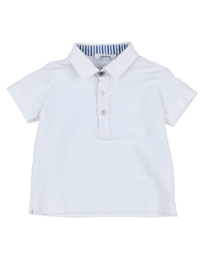 Shop Aletta Newborn Boy Polo Shirt White Size 3 Cotton