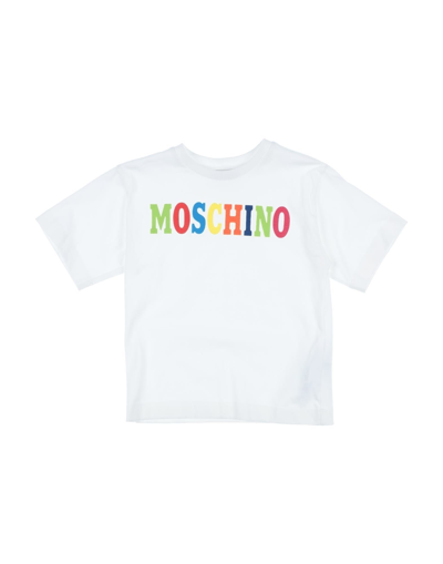 Shop Moschino Kid Toddler T-shirt White Size 5 Cotton, Elastane