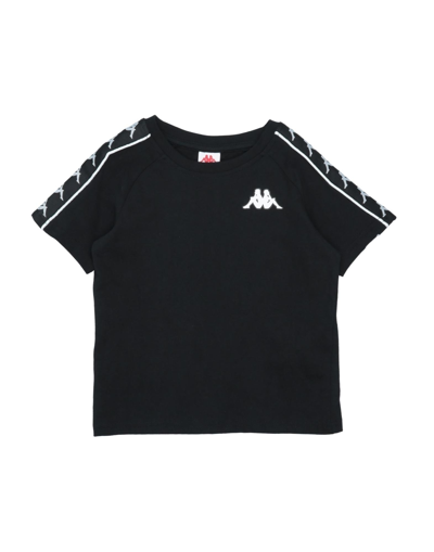 Shop Kappa Toddler Boy T-shirt Black Size 5 Cotton