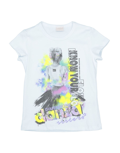 Shop Dimensione Danza Bielastic T-shirt Infant Girl Toddler Girl T-shirt White Size 7 Cotton, Lycra
