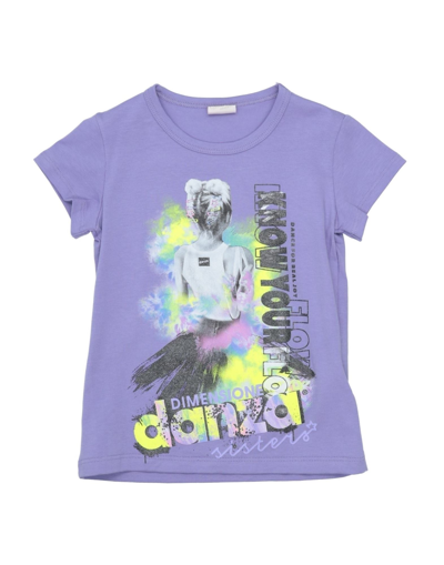 Shop Dimensione Danza Bielastic T-shirt Infant Girl Toddler Girl T-shirt Light Purple Size 4 Cotton, Lycr