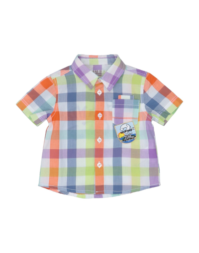 Shop Guess Newborn Boy Shirt Orange Size 3 Cotton