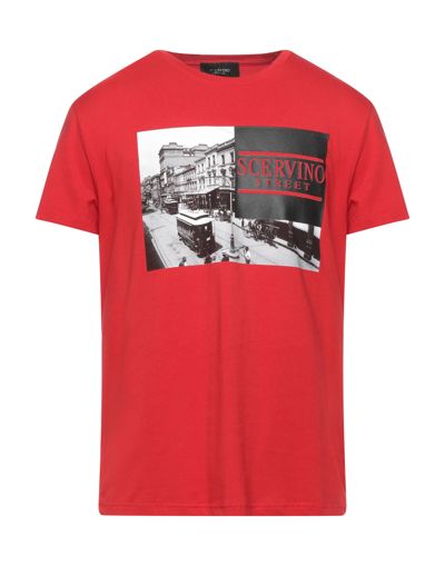 Shop Ermanno Scervino Man T-shirt Red Size Xxl Cotton, Elastane