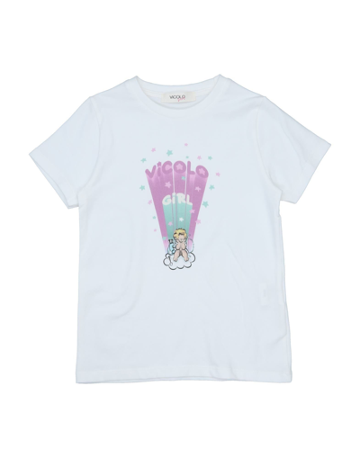 Shop Vicolo Toddler Girl T-shirt White Size 4 Cotton, Elastane