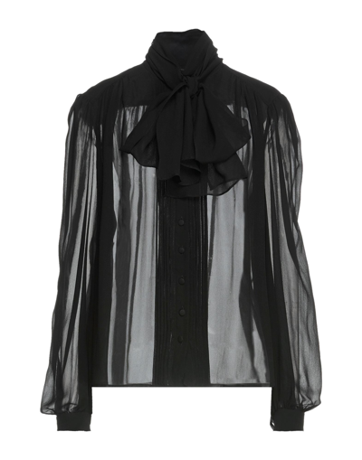 Shop Les Hommes - Femme Woman Shirt Black Size 4 Silk